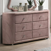Salonia Pink Velvet Dresser Model BD01186 By ACME Furniture